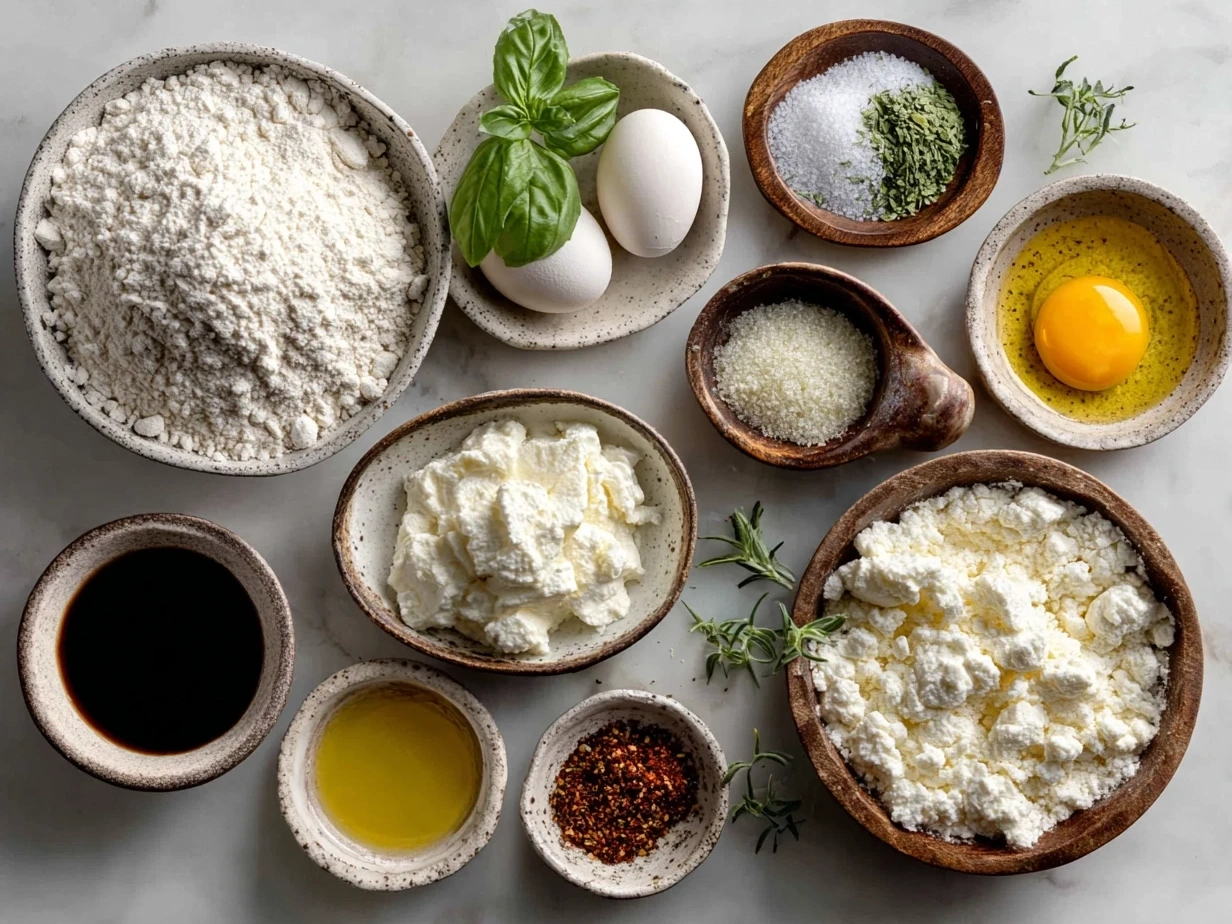 Ingredients for Honey Ricotta Pizza