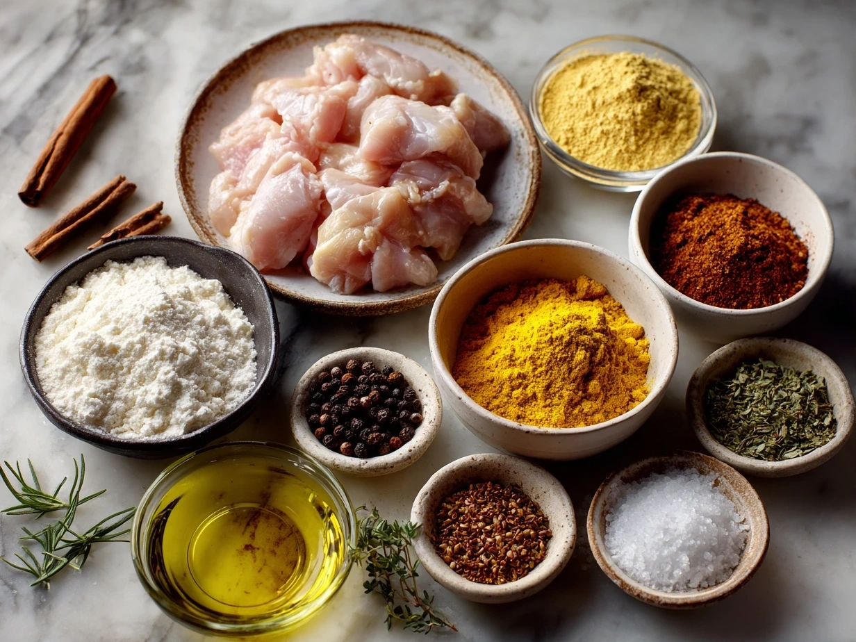 Ingredients for Slow Cooker Chicken Korma recipe