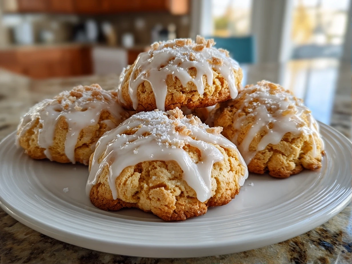Plate of freshly baked Easy Cool Whip Cookies