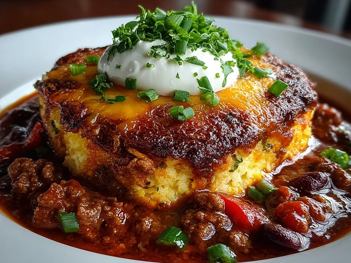 Final Turkey Burger Chili served in a bowl with toppings