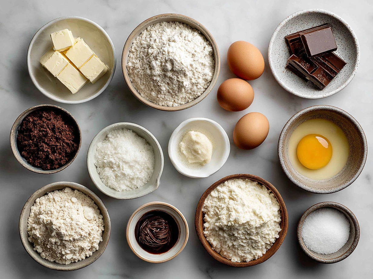 Ingredients for Basketball Ice Cream Cookie Sandwiches including flour, butter, sugar, egg, cinnamon, vanilla, ice cream, food coloring and icing