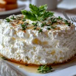 Beautiful creamy Boursin Cheese spread on rustic board