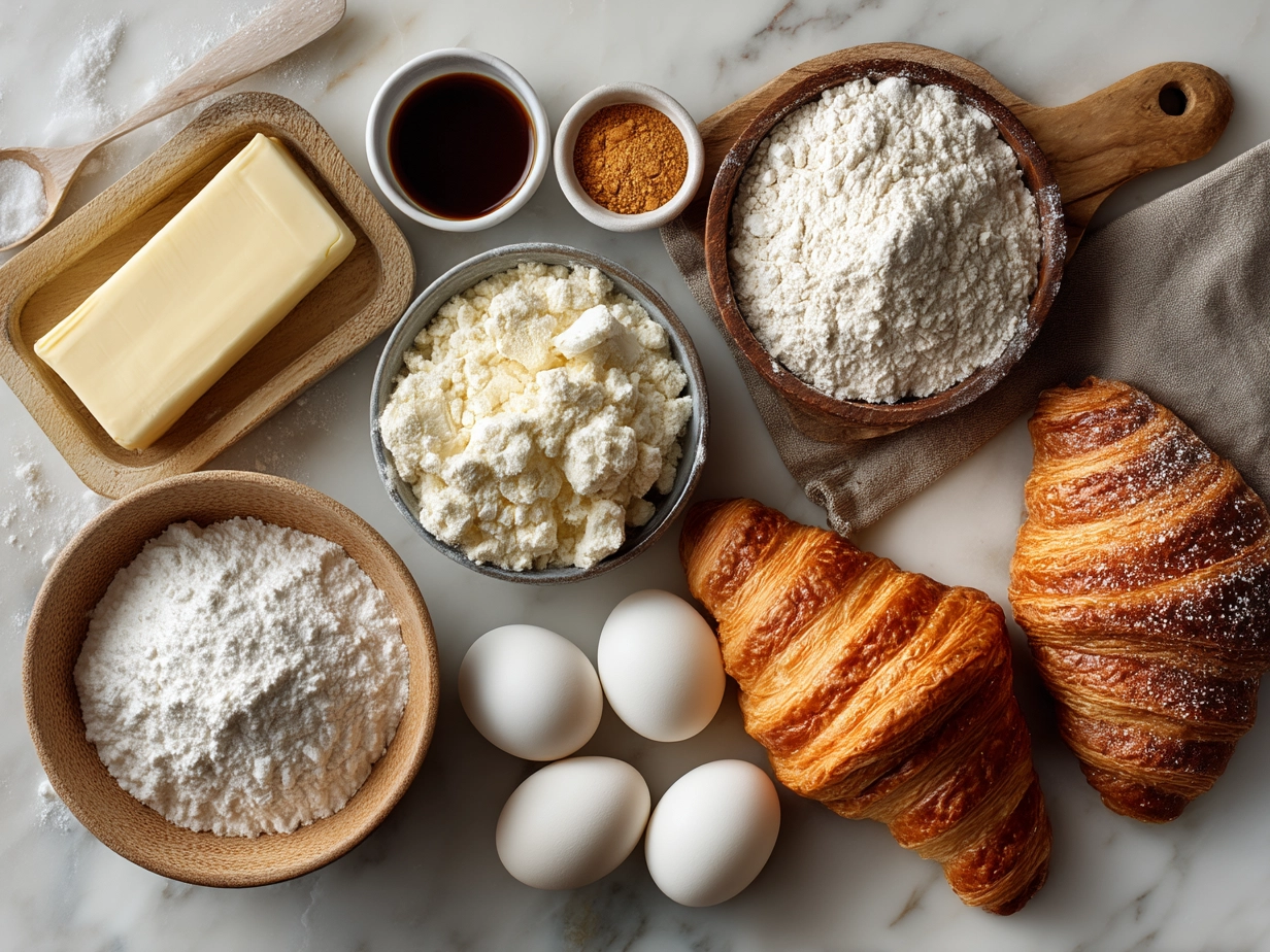 Ingredients for French Croissant recipe