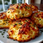 Freshly baked homemade cottage cheese and herb biscuits