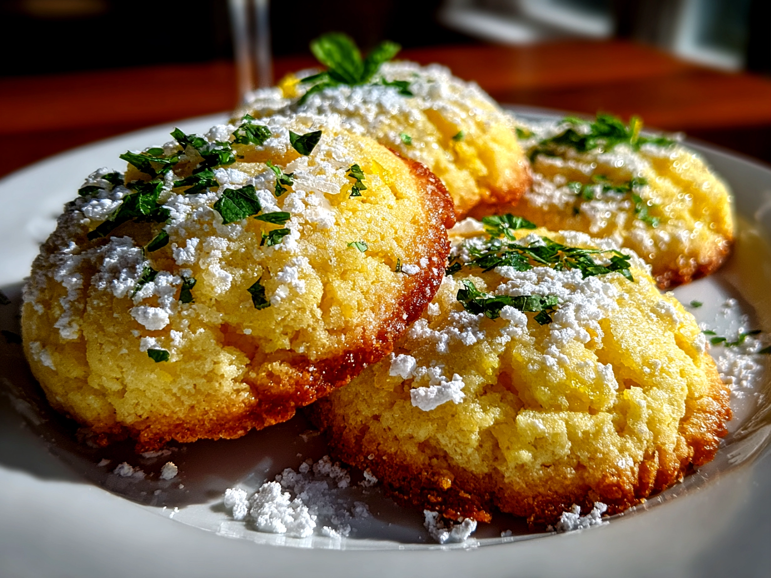 Freshly baked Limoncello Cookies