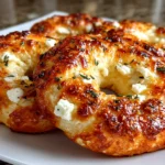 Freshly prepared Keto Cottage Cheese Bagels