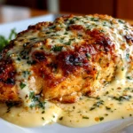 Homemade Baked Caesar Chicken with Creamy Parmesan Sauce