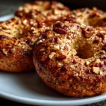 homemade banana nut bagels fresh out of the oven